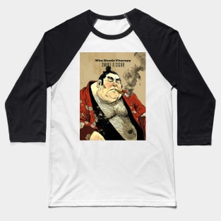 Puff Sumo: Who Needs Therapy, Smoke a Cigar Baseball T-Shirt